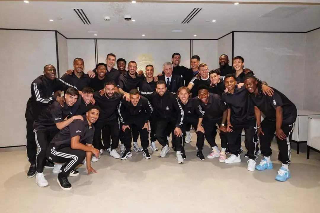 Davide Ancelotti fue el gran ausente en la foto celebrando la Liga del Madrid