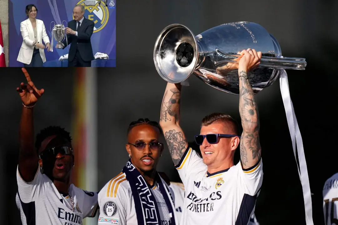 Kroos es el gran protagonistas de los festejos de La Decimoquinta