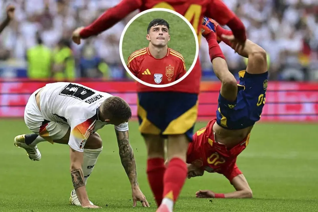 Pedri se ha marchado llorando por una entrada de Kroos