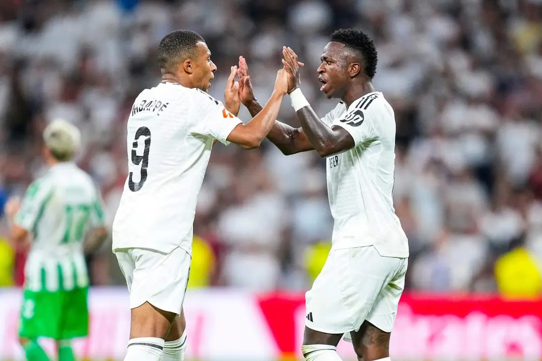 Los dos delanteros del Real Madrid