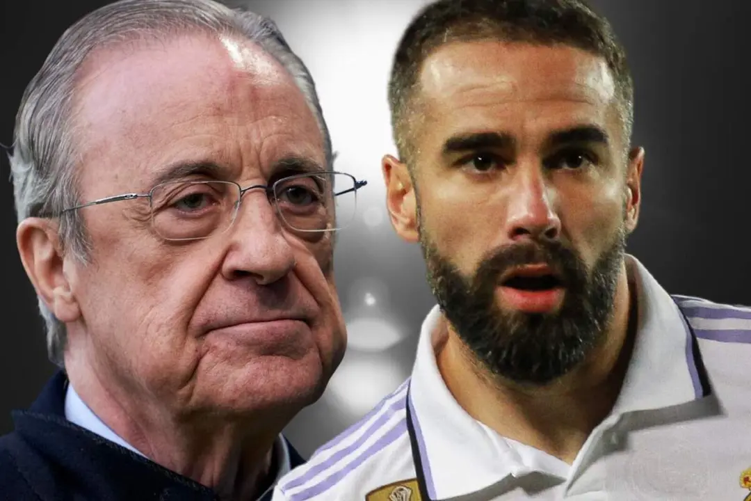 Dani Carvajal, con Florentino