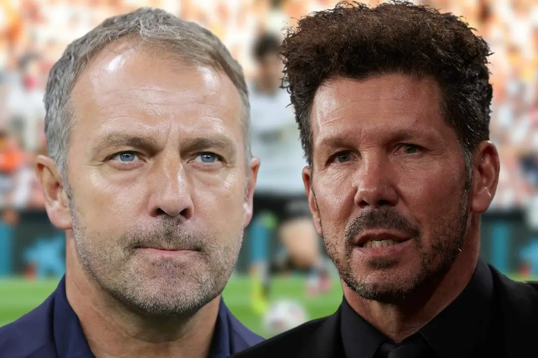Hansi Flick vio al jugado conta el Atleti de Simeone