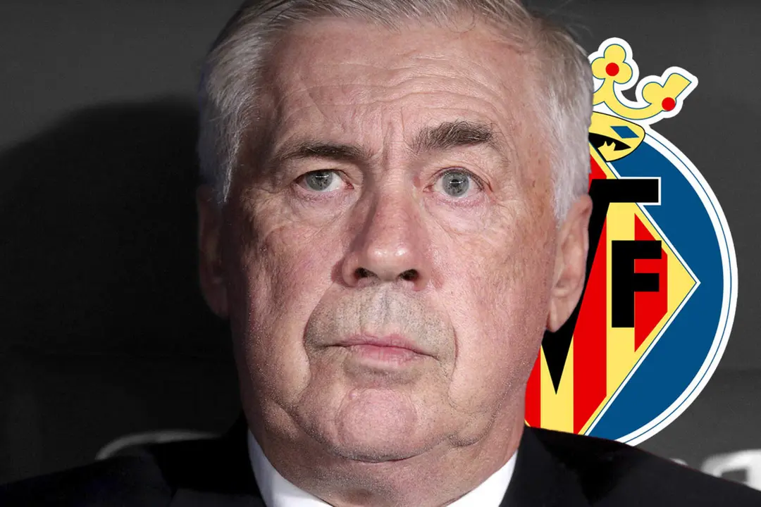 Carlo Ancelotti, sorprende contra el Villarreal