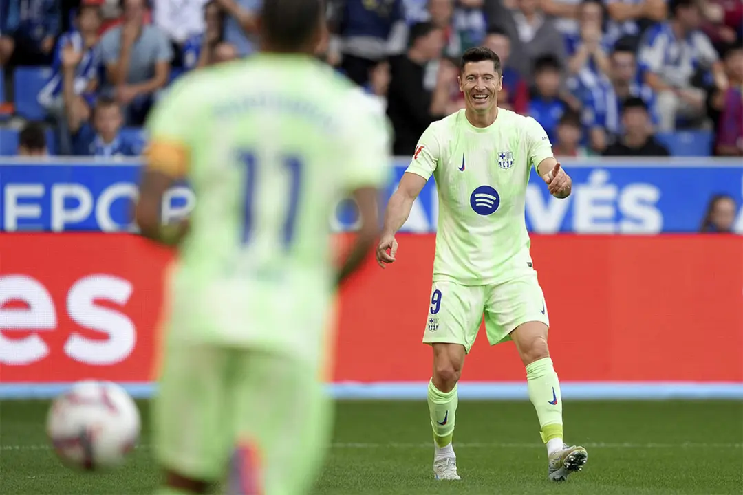 Lewandowski, contento