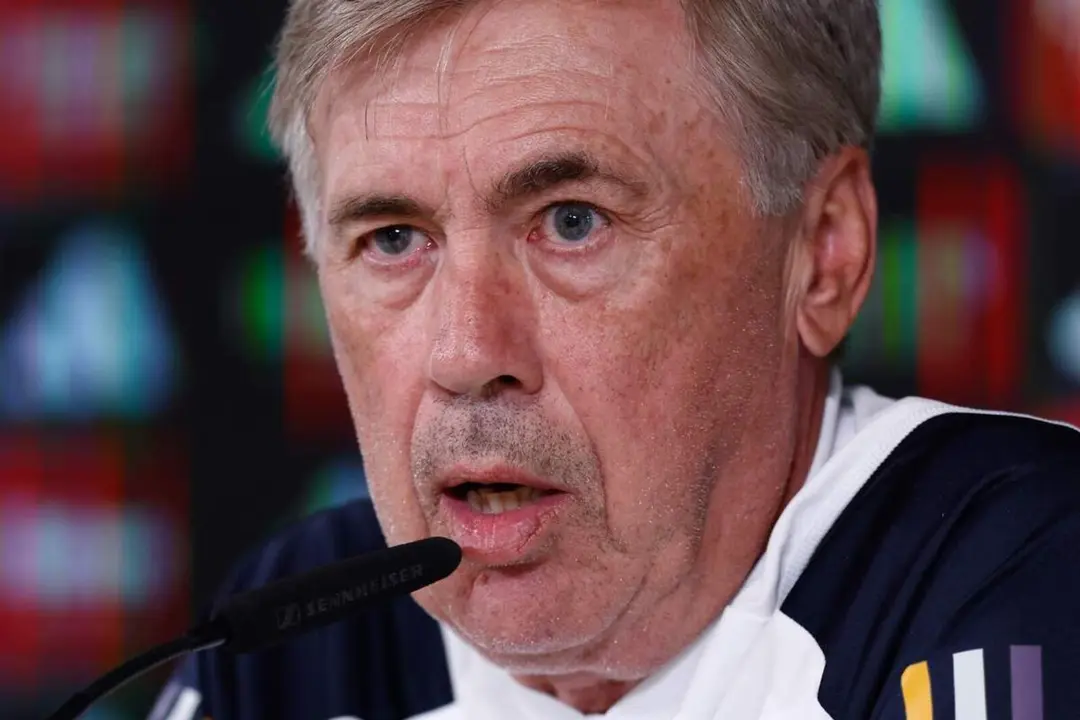 Carlo Ancelotti ante los medios