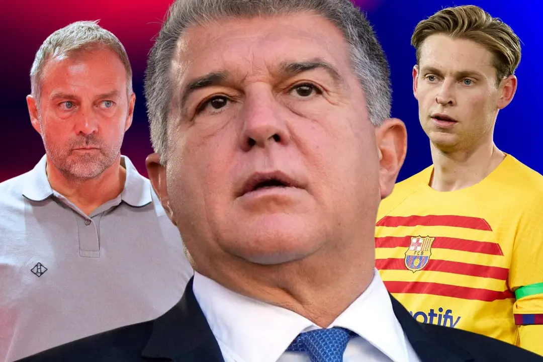 Laporta y Flick, hartos de Frenkie de Jong