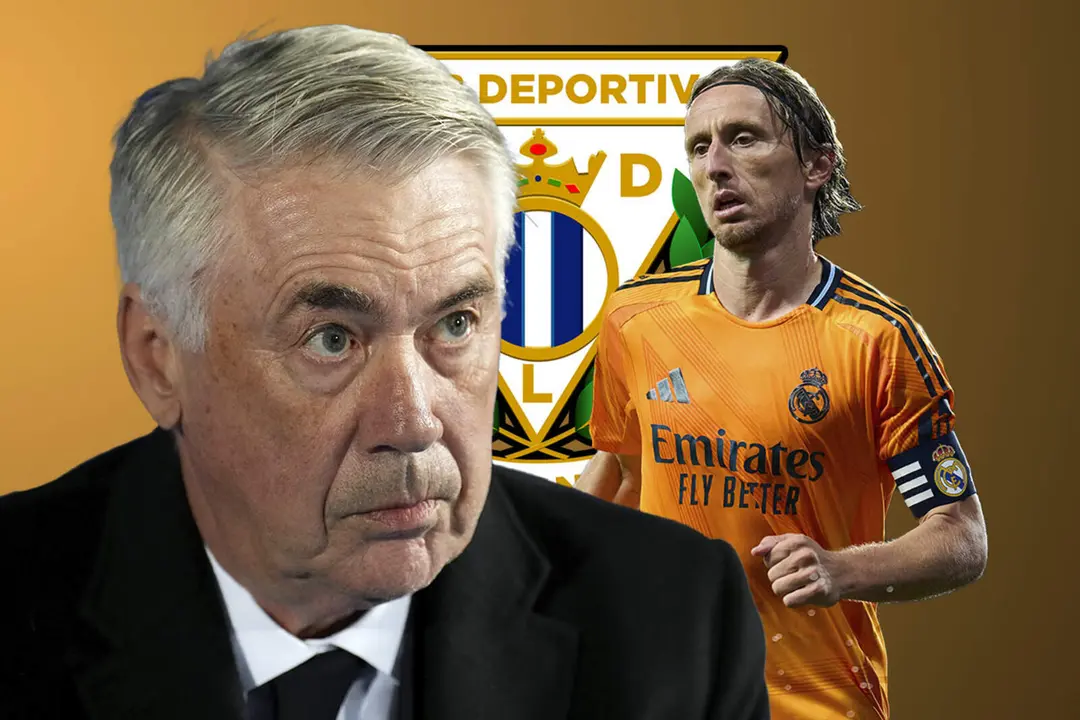 Carlo Ancelotti se lo confirma a Luka Modric en Butarque