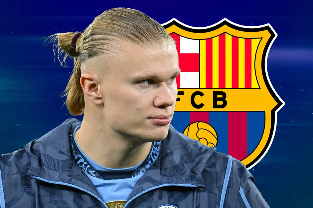 Erling Haaland, todo preparado en el FC Barcelona