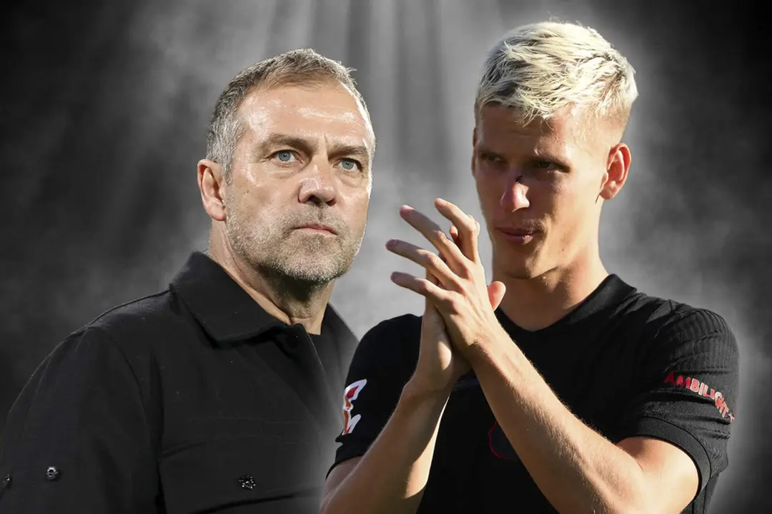 Dani Olmo, clave en la victoria para Hansi Flick