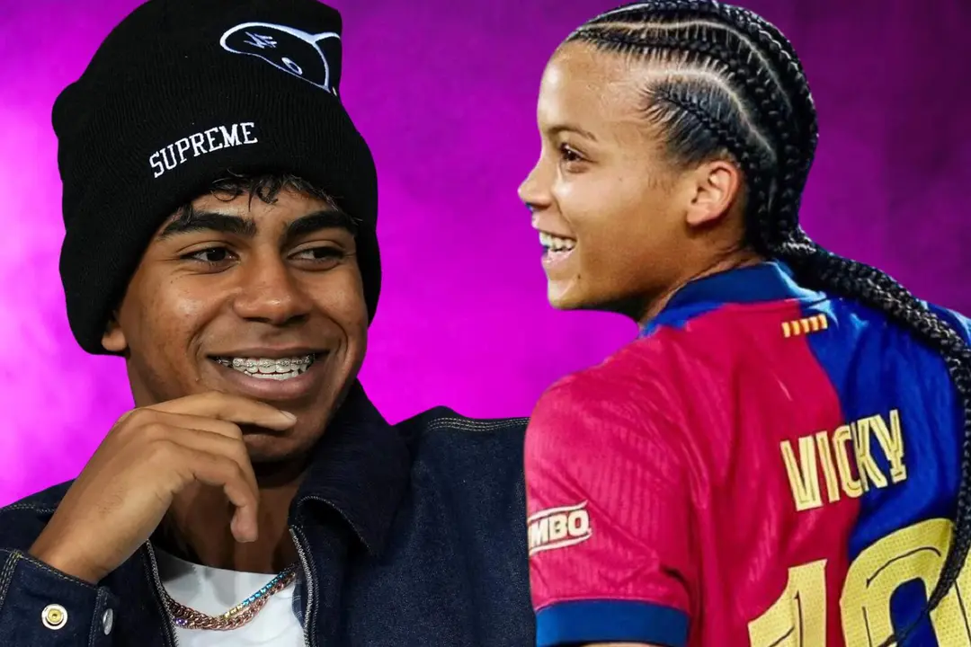 El apoyo de Lamine a su gran amiga Vicky