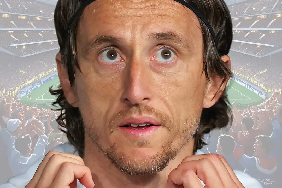 Modric en primer plano