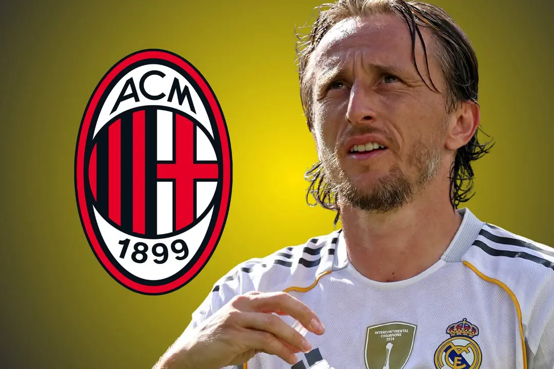 Modric ya viste los colores del Milan