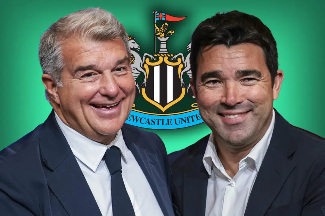 Joan Laporta felicita a Deco tras vencer al Newcastle