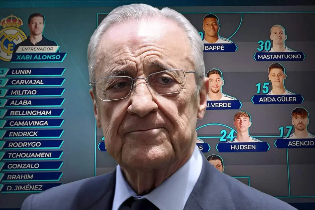 Florentino, sorprendido con el 11 del Levante-Madrid