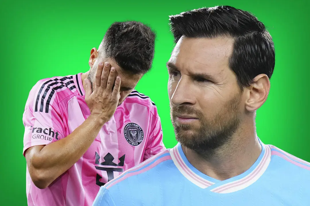 Leo Messi se despide de Jordi Alba