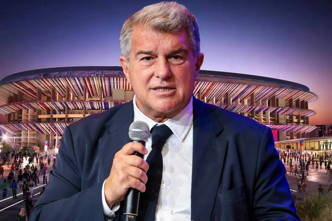 Joan Laporta trabaja para concretar la apertura del Camp Nou.