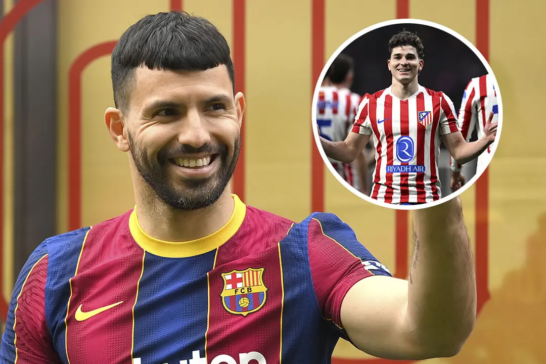Ag&uuml;ero 'pide' al Atl&eacute;tico que venda a Juli&aacute;n &Aacute;lvarez al Bar&ccedil;a: "Encajar&iacute;a de forma espectacular" | Foto: Getty Images, Madrid-Barcelona