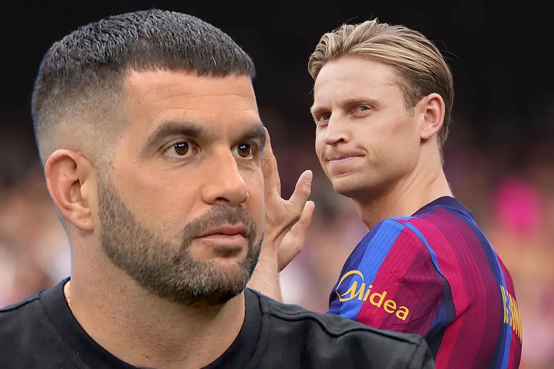 Jos&eacute; &Aacute;lvarez junto a Frenkie de Jong | Foto: Getty Images, Madrid-Barcelona