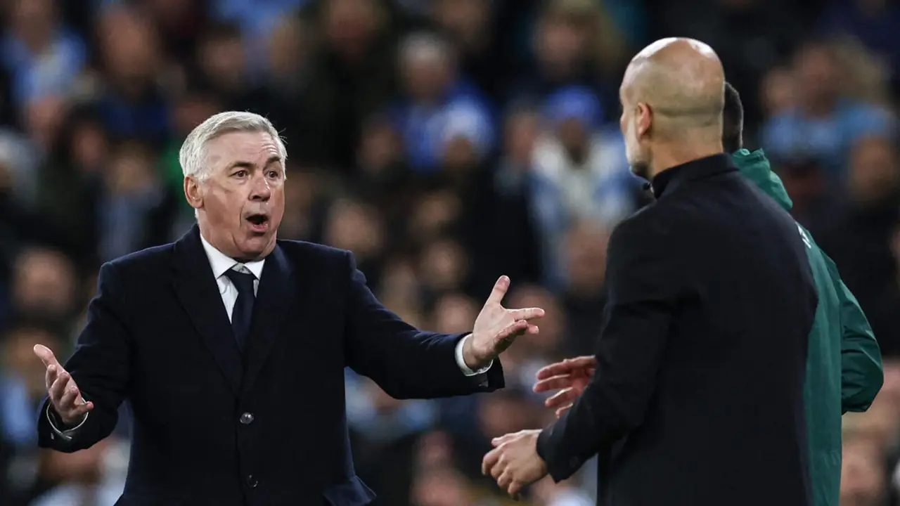 Carlo Ancelotti hace buenas migas con Pep Guardiola