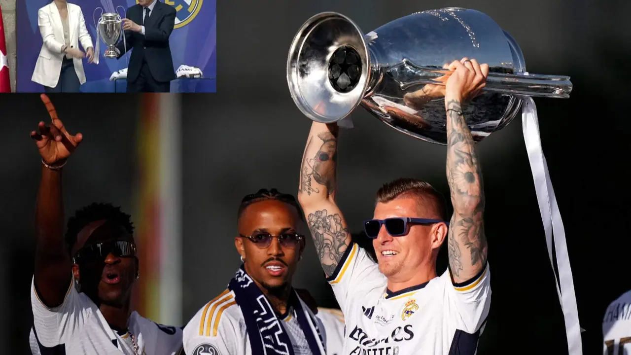 Kroos es el gran protagonistas de los festejos de La Decimoquinta