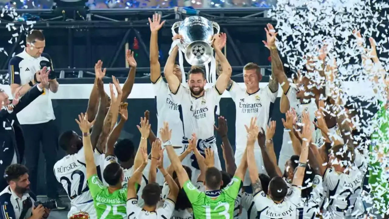 Nacho fue el gran protagonista de la fiesta del Real Madrid