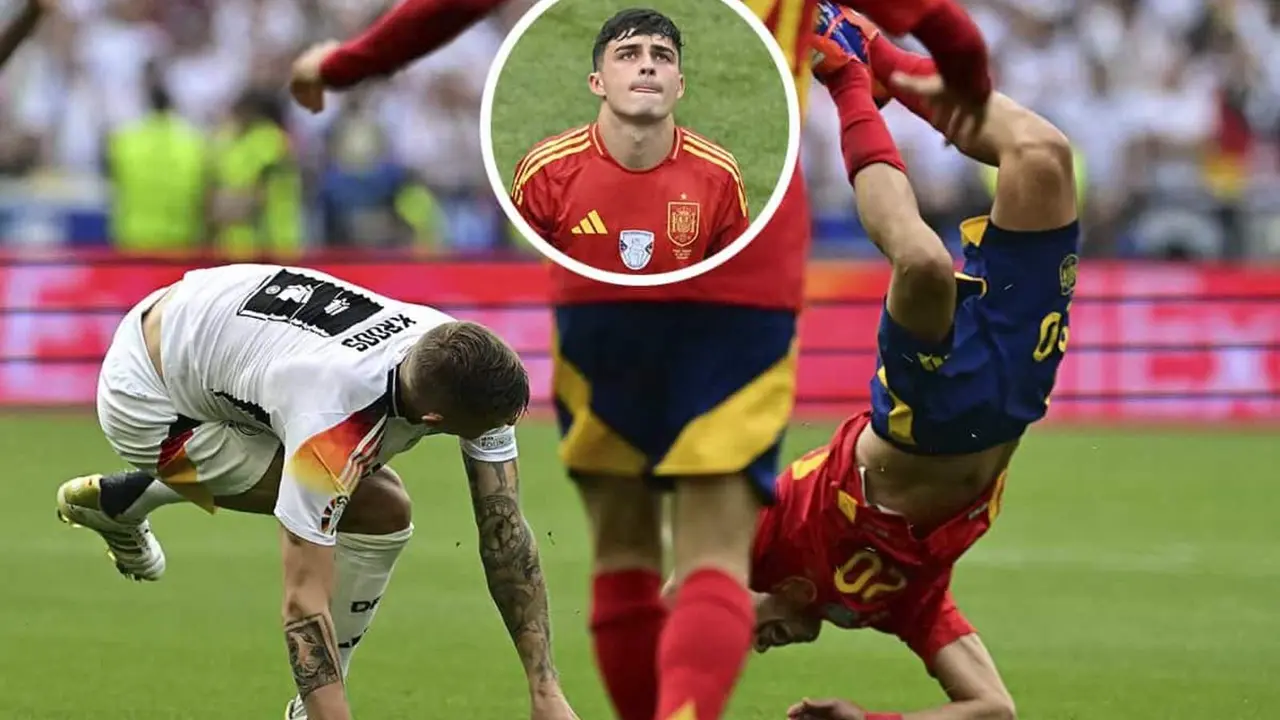 Pedri se ha marchado llorando por una entrada de Kroos