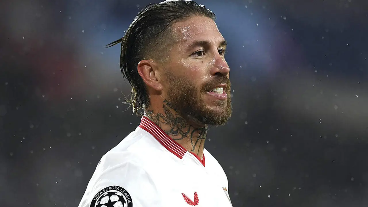 Sergio Ramos durante un partido con el Sevilla