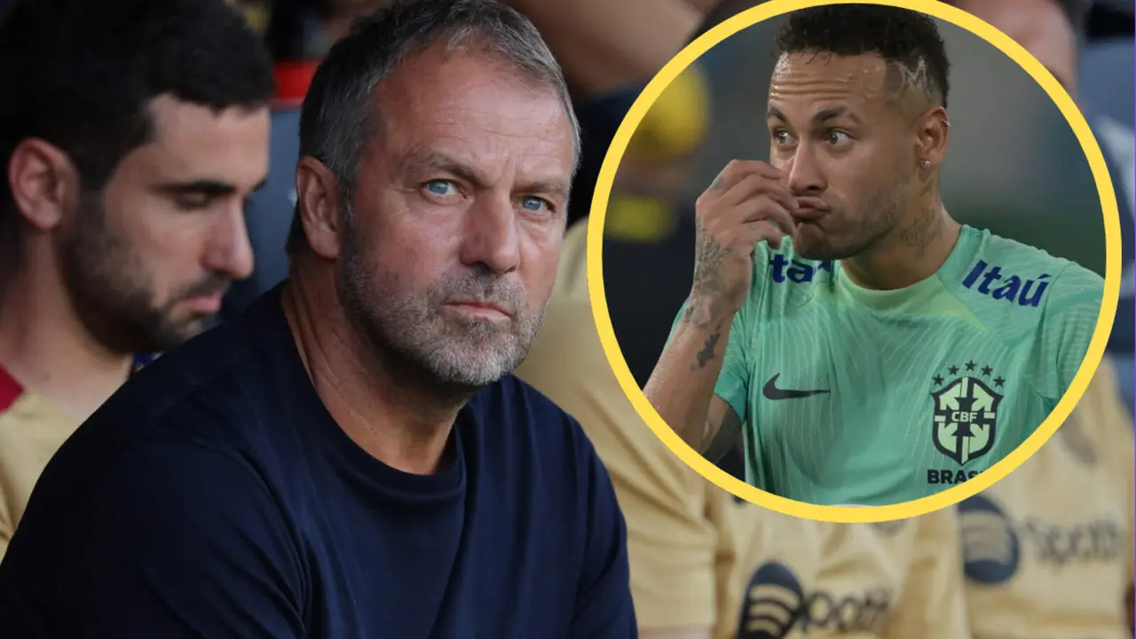 Hansi Flick no lo ve claro. Teniendo a Lamine Yamal no necesita a Neymar