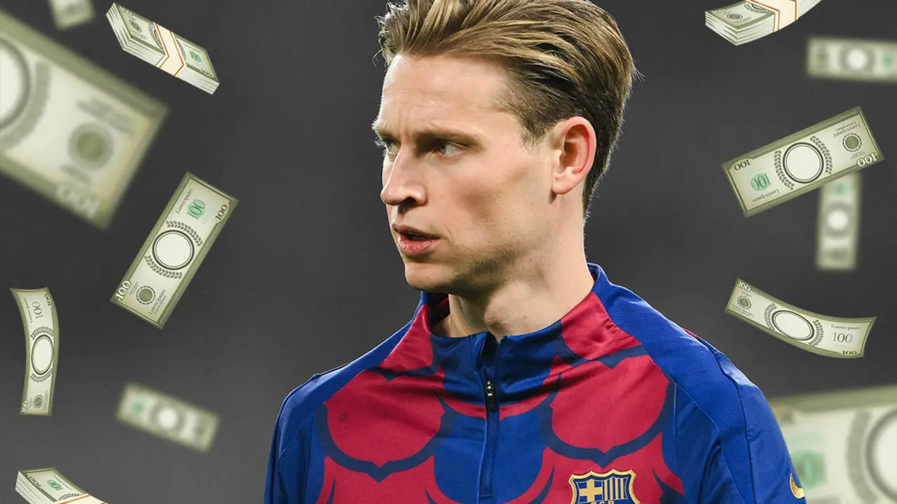 Frenkie de Jong, rodeado de billetes