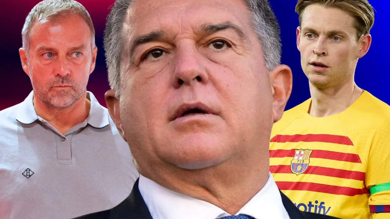 Laporta y Flick, hartos de Frenkie de Jong