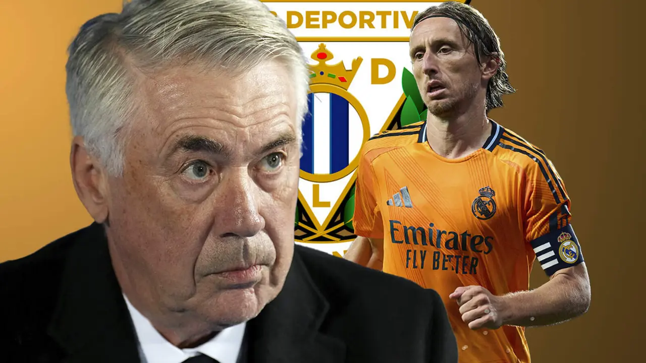 Carlo Ancelotti se lo confirma a Luka Modric en Butarque