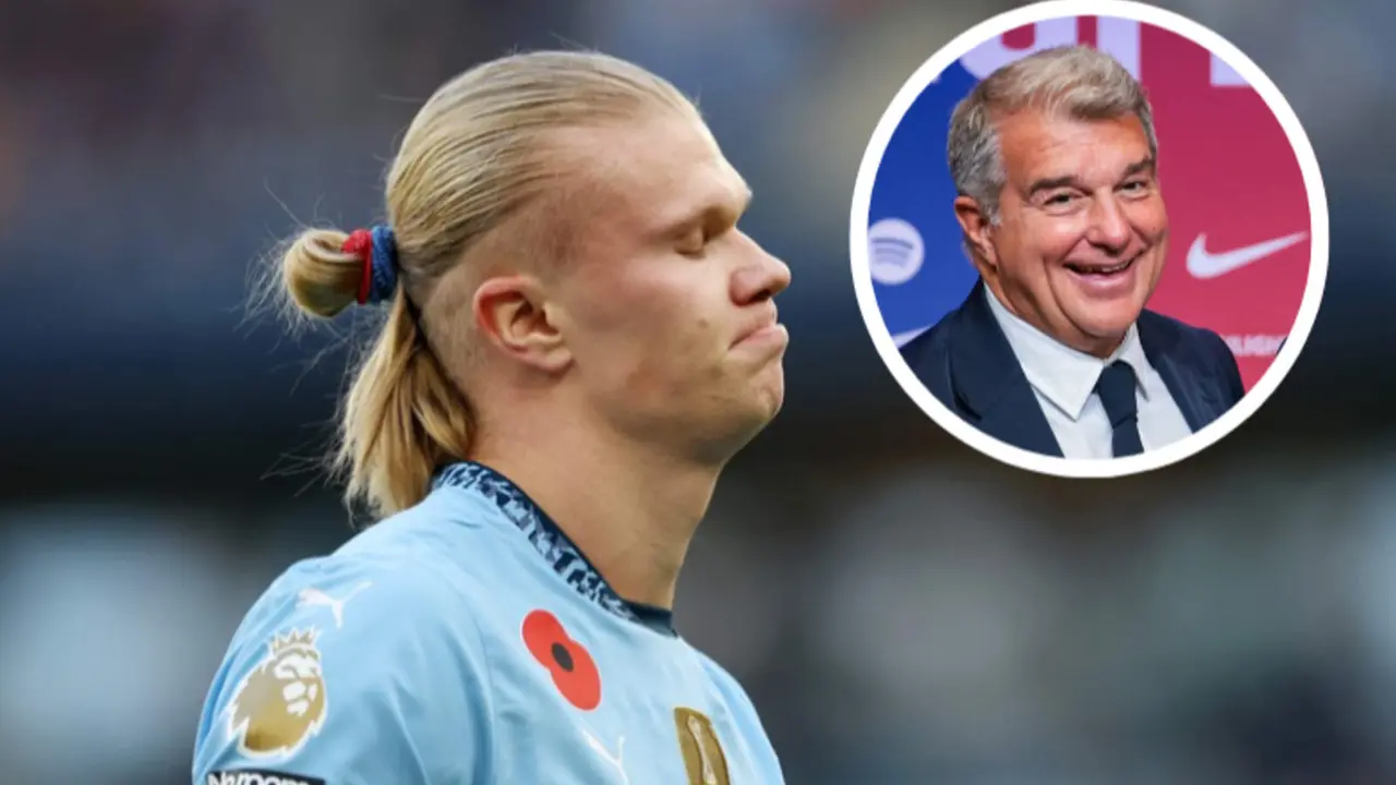 Joan Laporta descarta a Haaland como fichaje top y se fija en otro