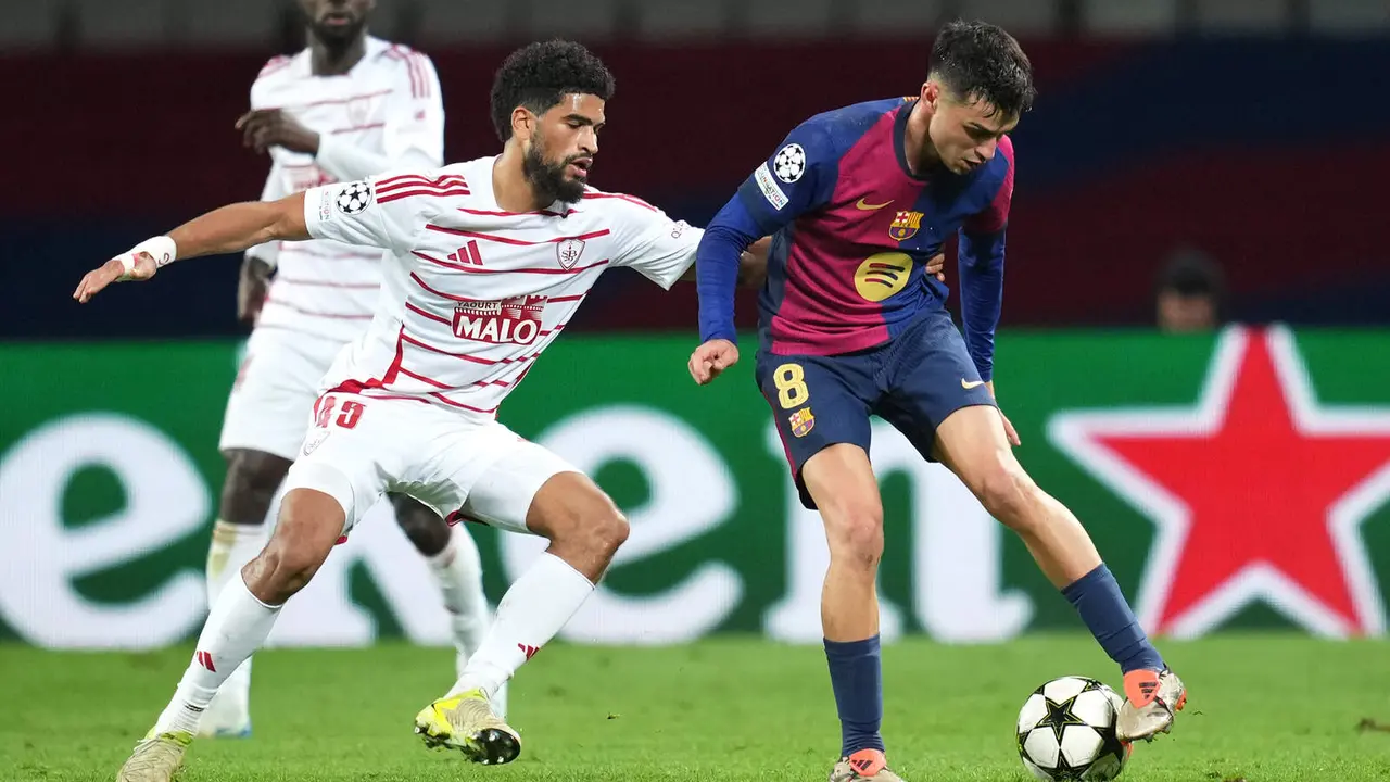 Memorable partido de Pedri ante el Brest