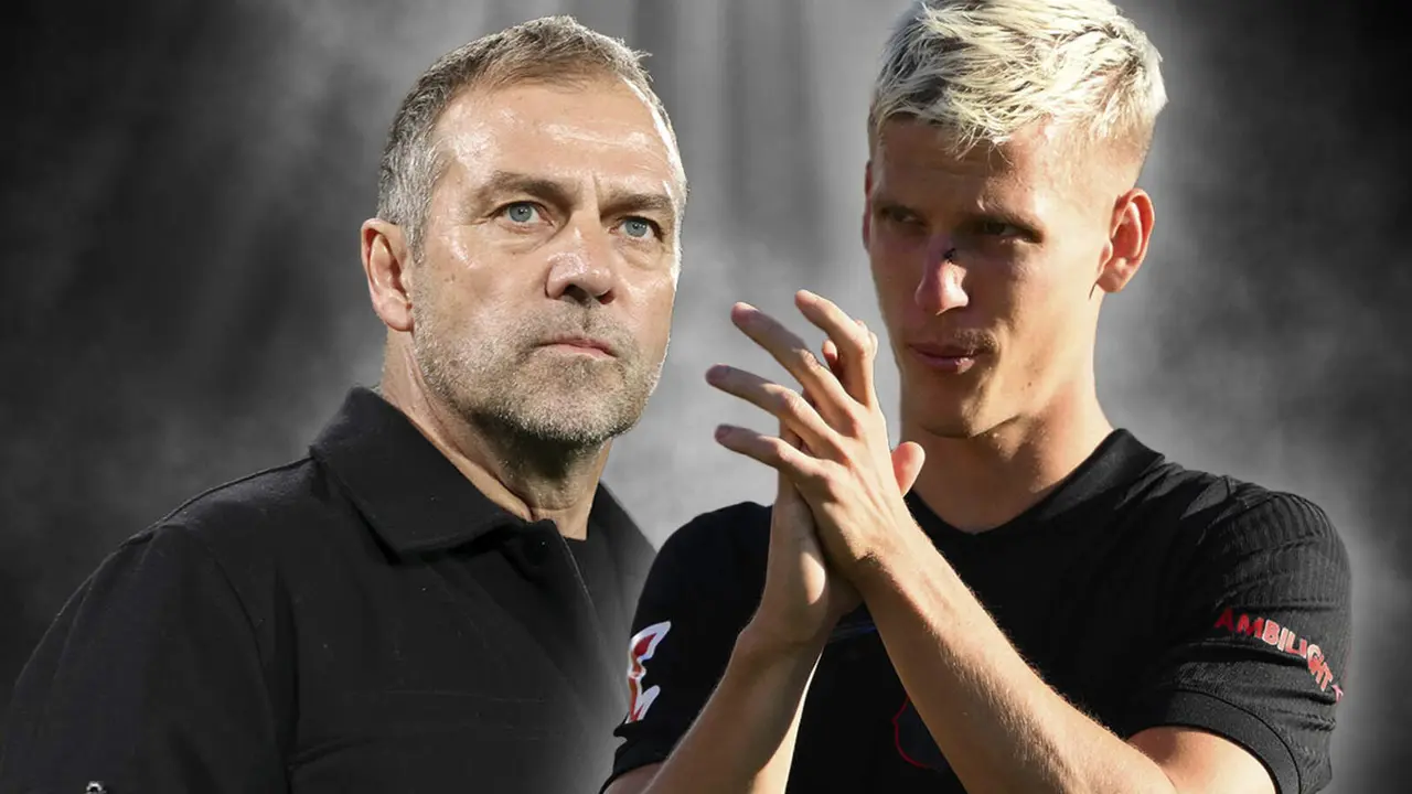 Dani Olmo, clave en la victoria para Hansi Flick