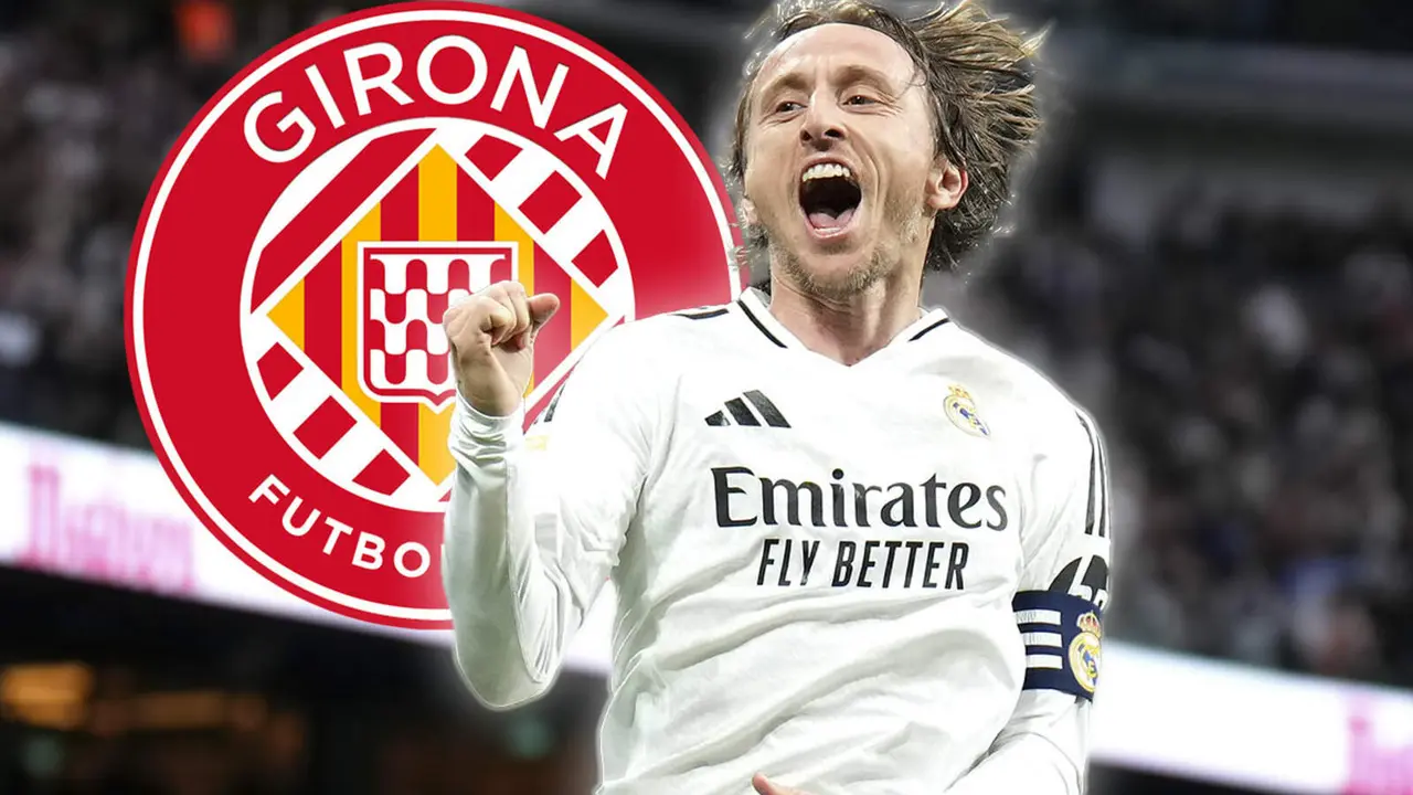 Luka Modric, autor del gol contra el Girona