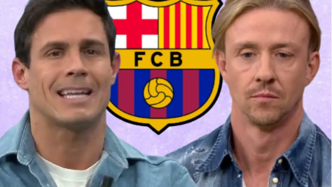 Edu Aguirre, analista de Movistar, y Guti, analista de DAZN