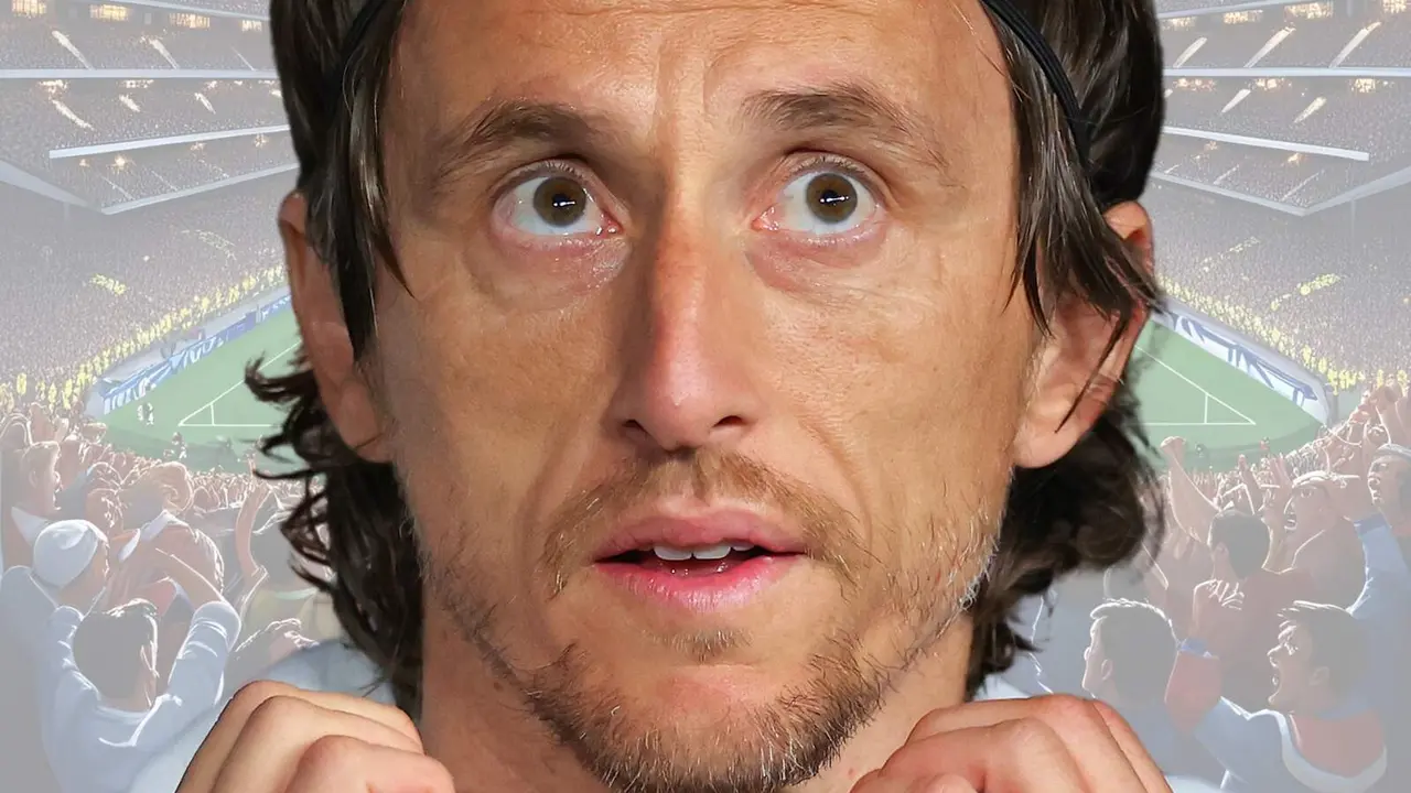 Modric en primer plano