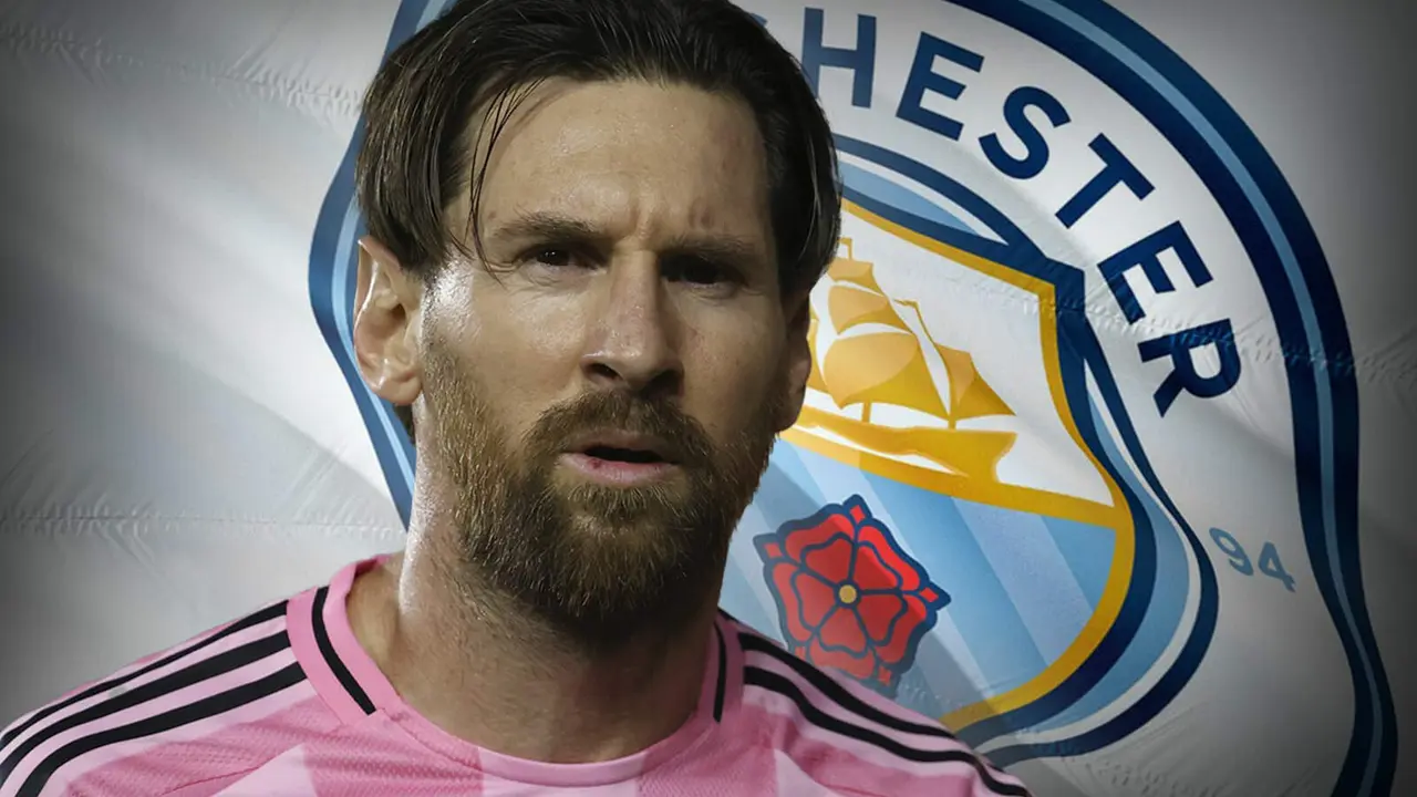 Leo Messi se lleva a una estrella del Manchester City