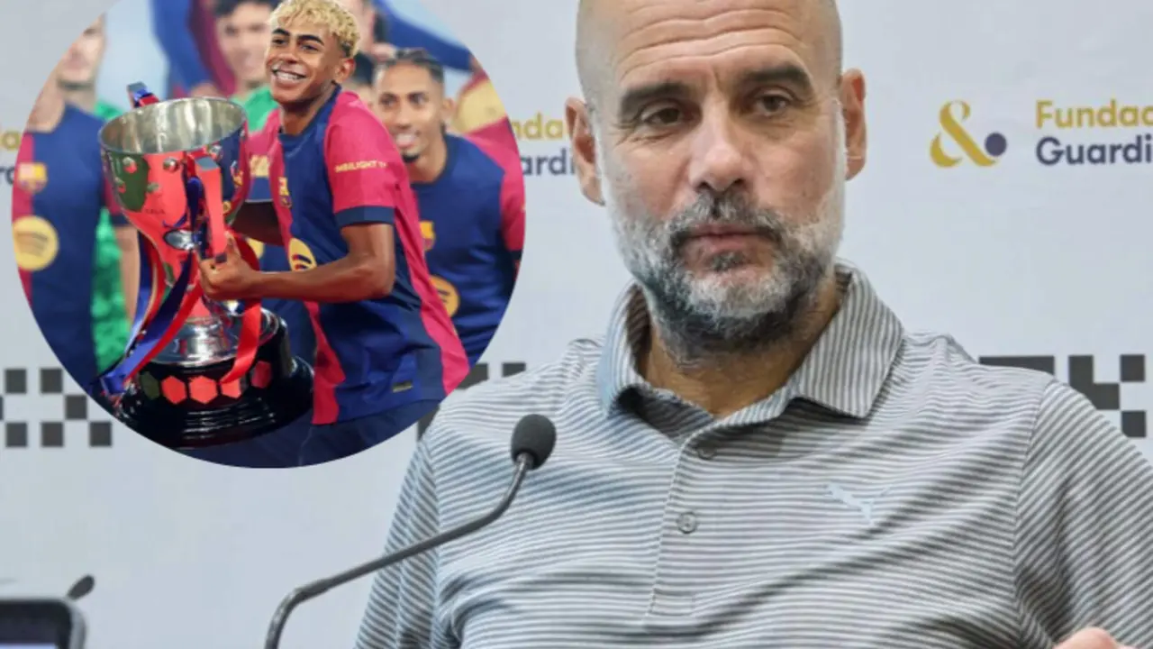 Pep Guardiola se moja sobre el futuro de Lamine Yamal