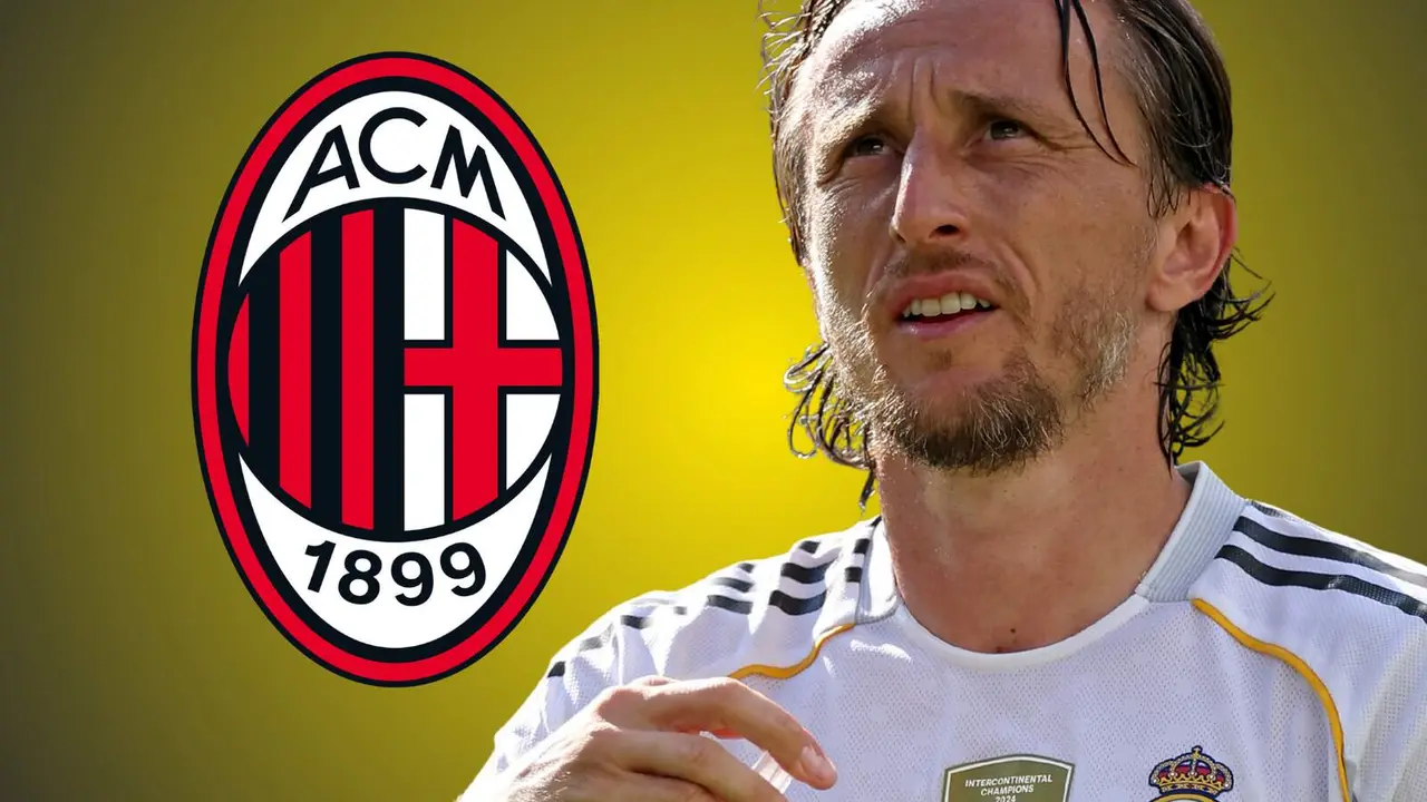 Modric ya viste los colores del Milan