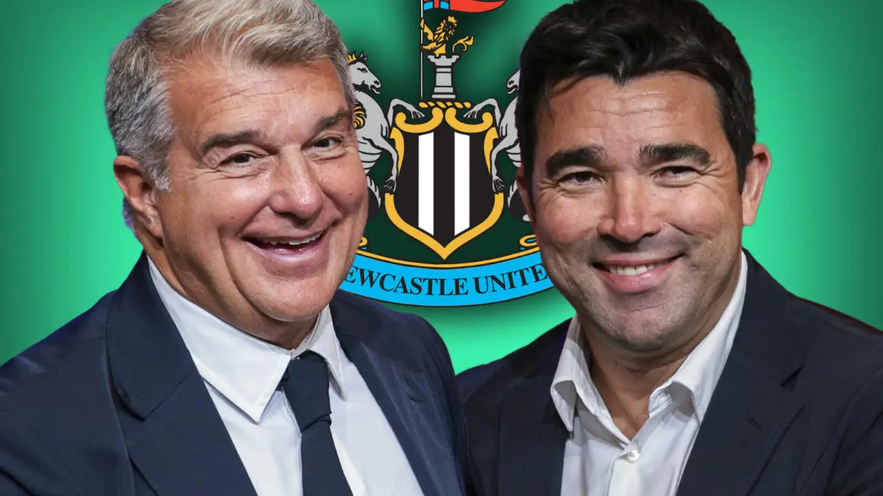 Joan Laporta felicita a Deco tras vencer al Newcastle