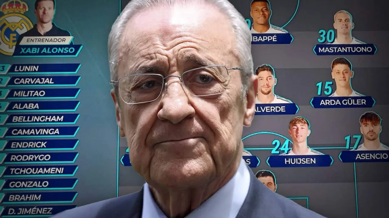 Florentino, sorprendido con el 11 del Levante-Madrid