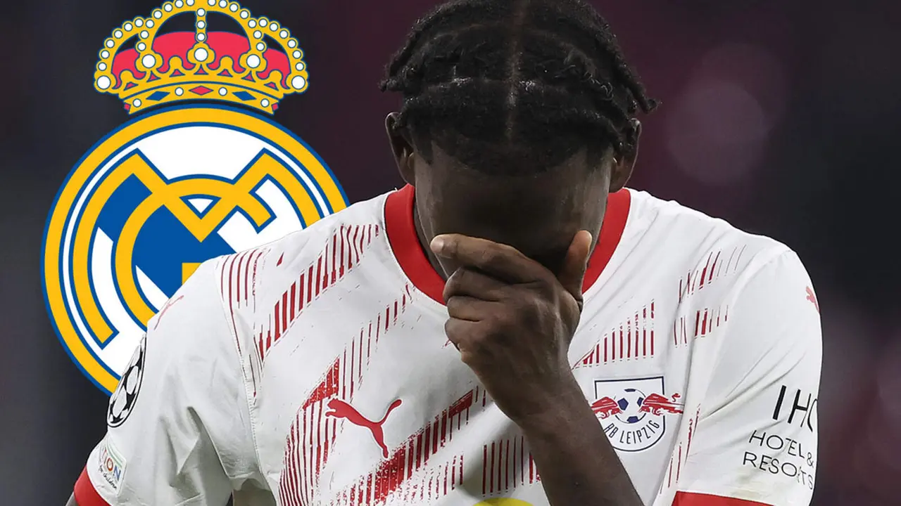 Castello Lukeba y el escudo del Real Madrid