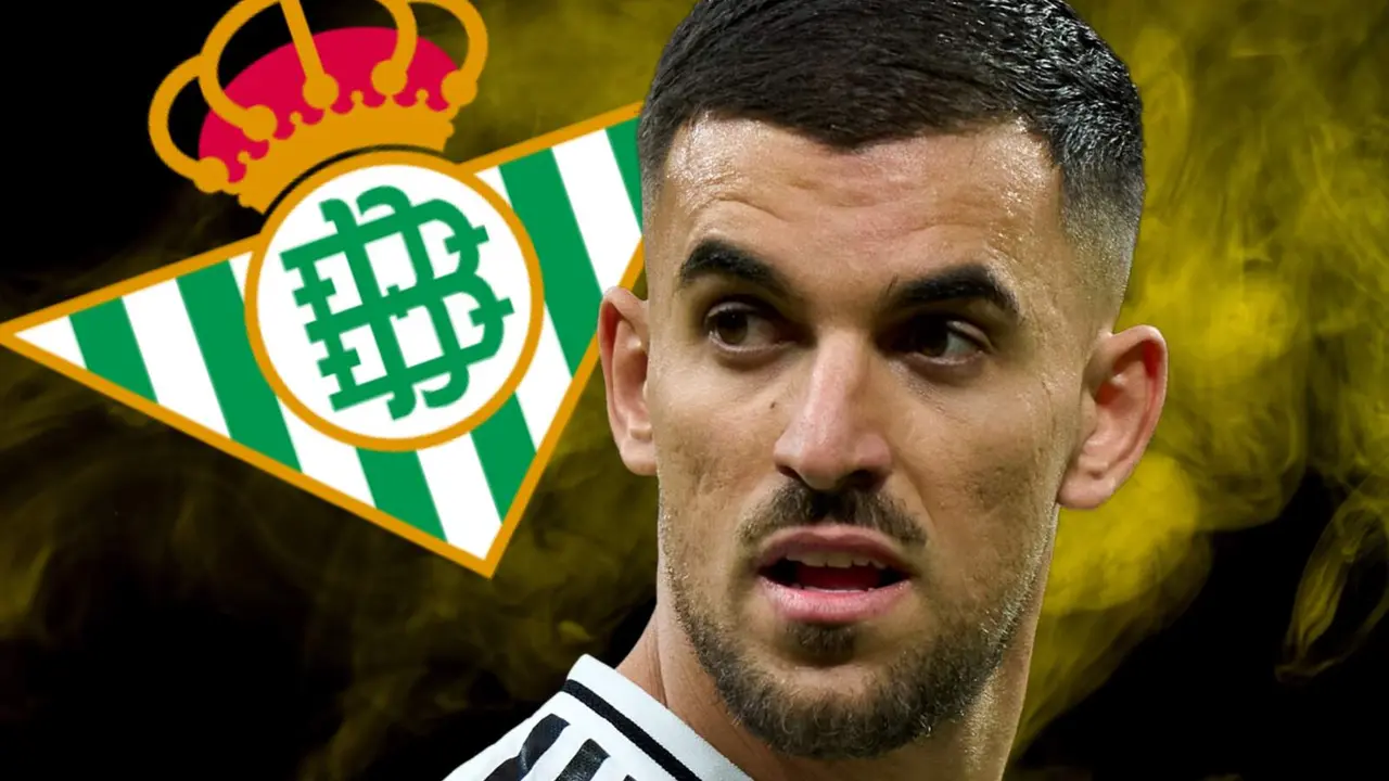 Dani Ceballos y el escudo del Betis