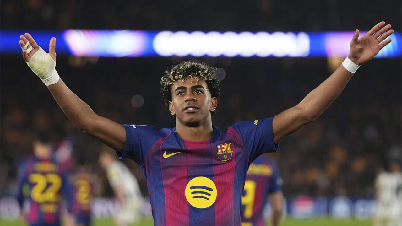 Lamine Yamal fue una de las figuras del FC Barcelona contra el Newcastle.