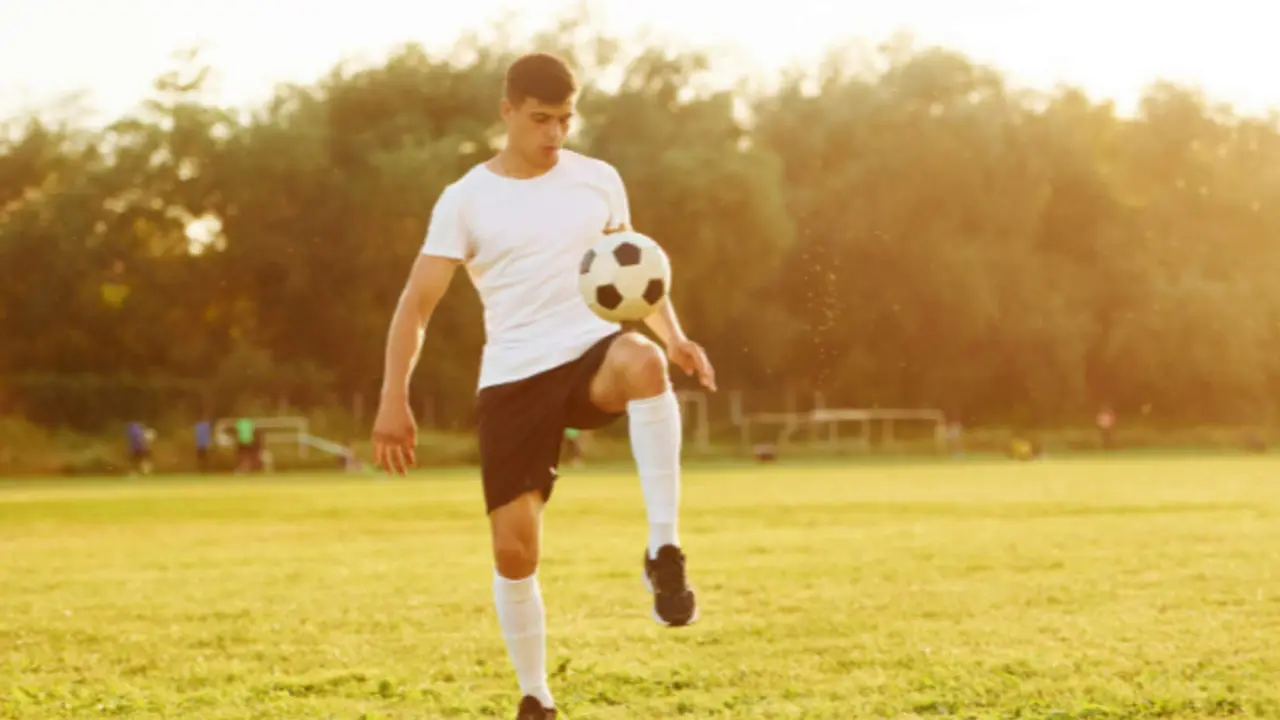 Entrenamiento de futbolistas