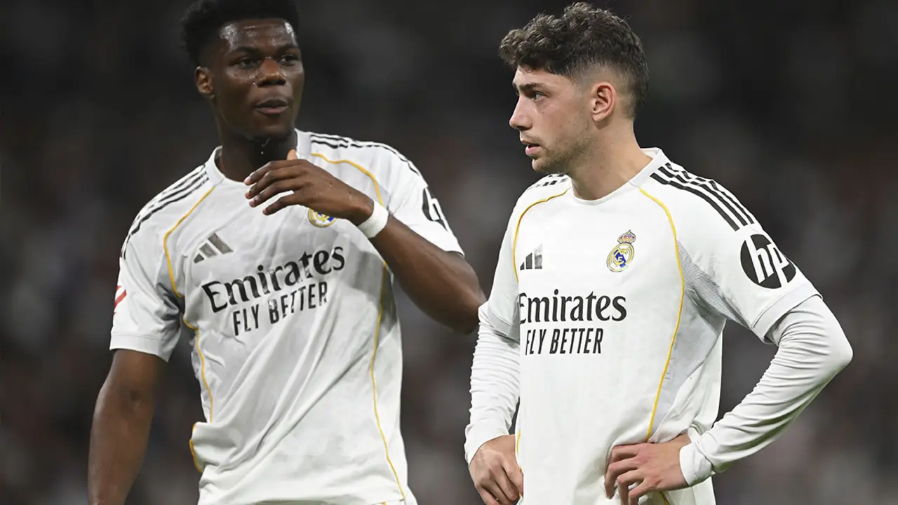 Tchouam&eacute;ni y Fede Valverde, durante un partido con el Real Madrid | Getty Images