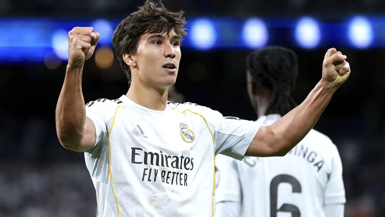 Gonzalo Garc&iacute;a celebrando un gol con el Real Madrid | Angel Martinez (Getty Images)