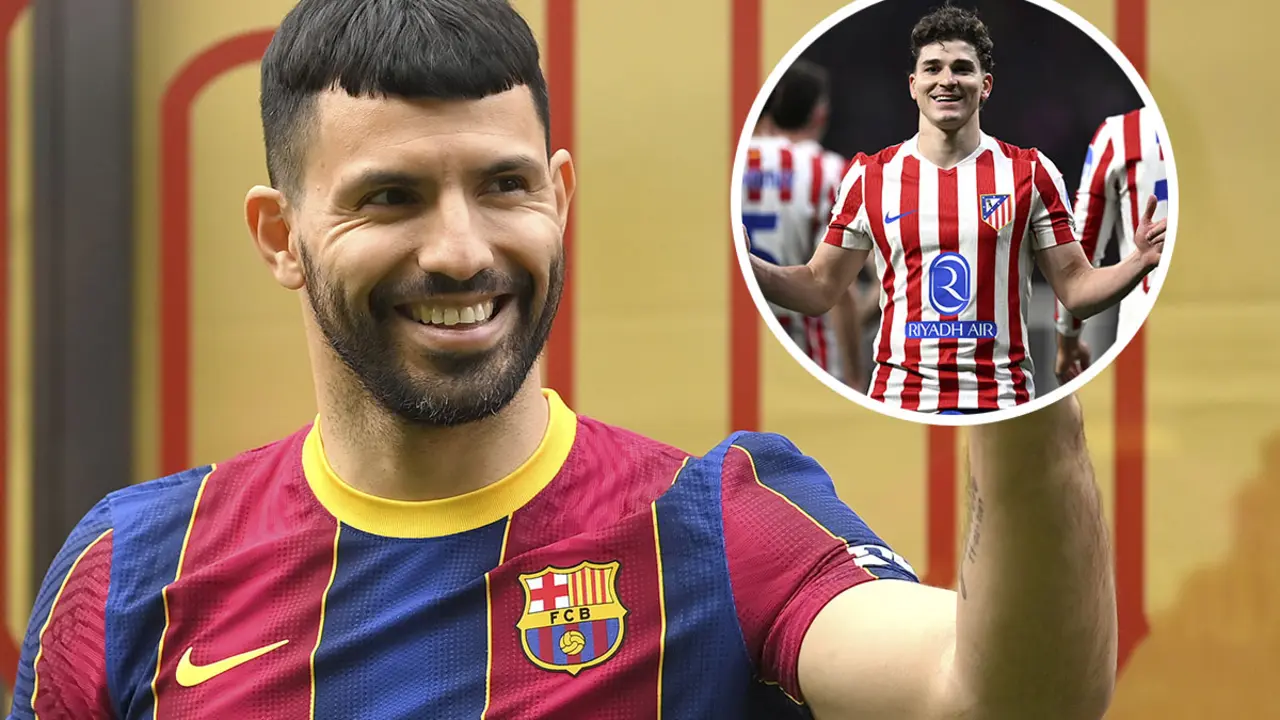 Ag&uuml;ero 'pide' al Atl&eacute;tico que venda a Juli&aacute;n &Aacute;lvarez al Bar&ccedil;a: "Encajar&iacute;a de forma espectacular" | Foto: Getty Images, Madrid-Barcelona