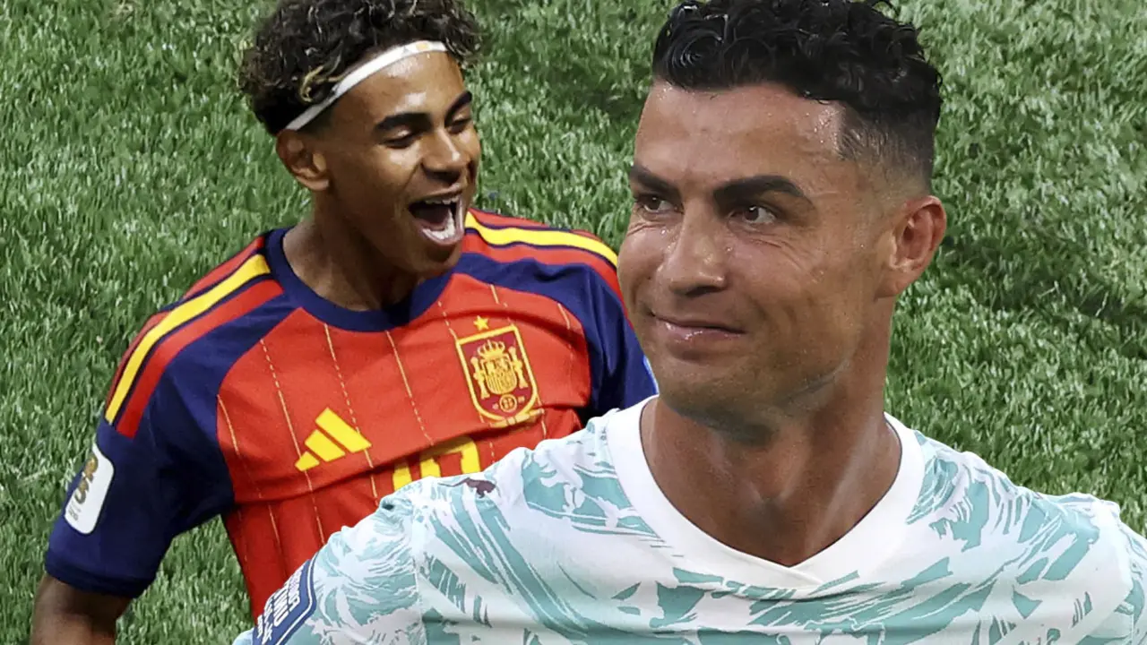 Lamine Yamal amenaza la &uacute;ltima oportunidad de ganar un Mundial de Cristiano Ronaldo | Foto: Getty Images, Madrid-Barcelona